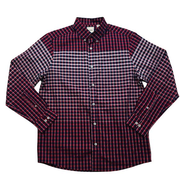 Rowm Plaid Button up Men's Shirt Size Medium - Picture 1 of 7